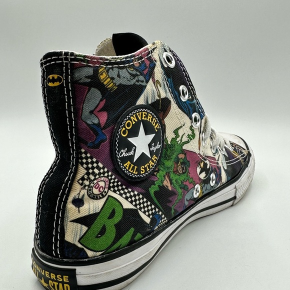 Batman x DC Comics Converse Chuck Taylor Sneakers Youth Size 3 - Picture 7 of 11